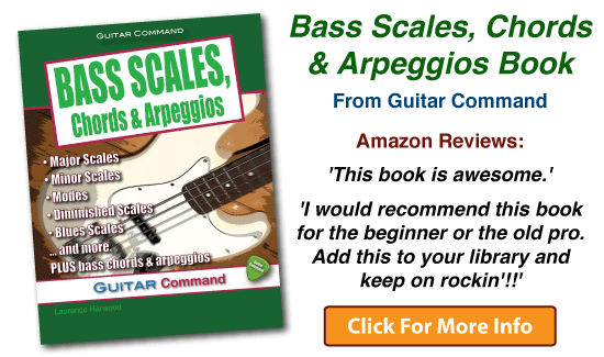 Bass Scales Chords & Arpeggios Book Ad