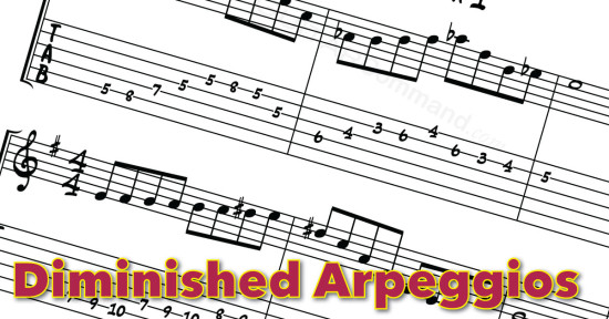 Diminished Arpeggios Licks