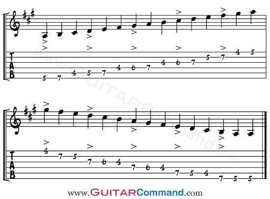 Guitar Scale Finger Exercise 2