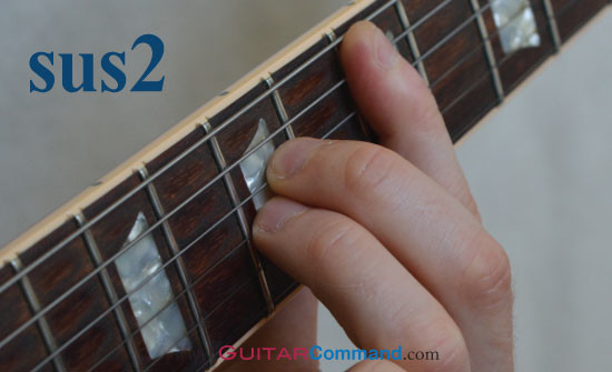 Sus2 Guitar Chord Photo