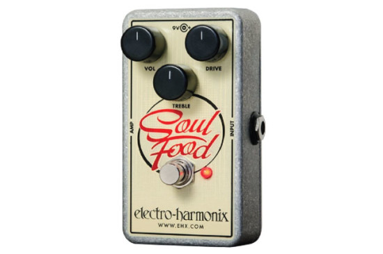Electro Harmonix Soul Food Distortion Fuzz Overdrive Pedal