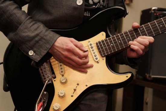 Stratocaster being played