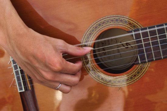 Classical Guitar being played