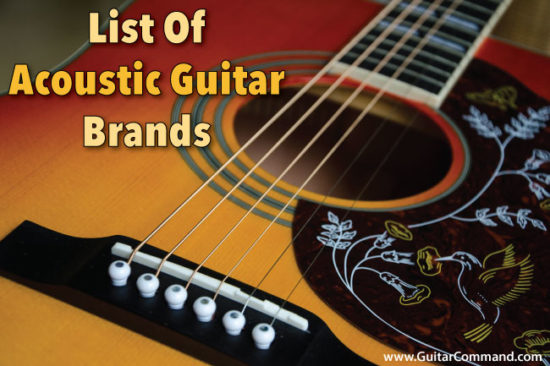 List Of Acoustic Guitar Brands
