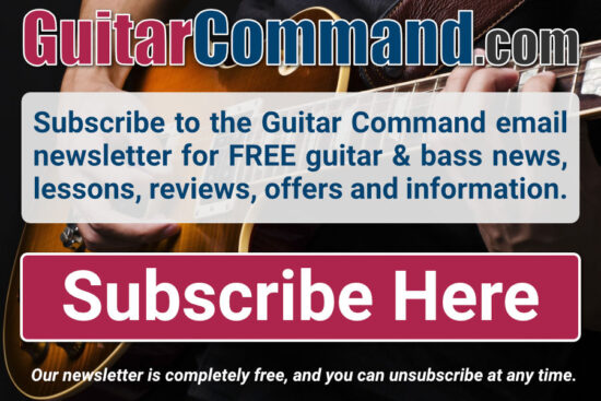 Guitar Command Newsletter Sign-up Ad
