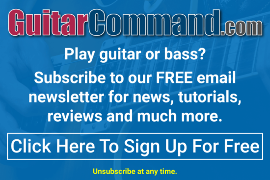 Guitar Command Newsletter Signup