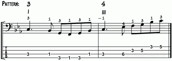 Multi Pattern Bass Lick Example 2