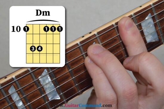 D minor barre chord 2