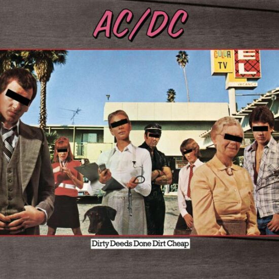 ACDC Dirty Deeds Done Dirt Cheap Album Cover