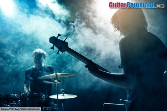 Playing Bass Guitar In A Band