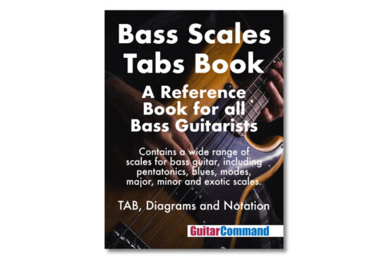 Bass Scales Tabs Book Guitar Command